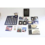 Collection of GB commemoratives and sealed collectors coins incl. UK BUNC Royal Shield of Arms and