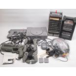 Sony Playstation console with memory cards, 3 controllers, Playstation Namco gun, Logic 3 Predator