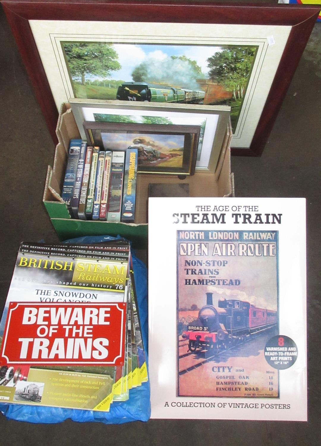 Complete set of DeAgostini British Steam Railways magazines with videos, nos 1-96, other videos - Image 2 of 2