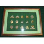 Large collection of British army collar badges comprising of, Ulster Defence Regiment, Royal