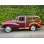 Maroon Morris Minor Traveler 1098cc Year of manufactory 1970 registered in 1971 full service history
