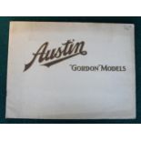 Austin 'Gordon' models 1931 brochure