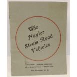 Illustrated Catalogue of Steam Road vehicles and Road Tractors, Manufactured by Nayler & Co. Ltd,