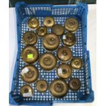 18 old brass switches suitable for vintage cars