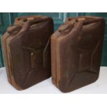 Two jerry cans, WD 1945, WD 1954