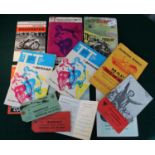 Mixed collection of Motorcycle Racing programs from 1950s, 60s, 70s & 90s (qty.)
