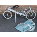 Early Bickerton folding cycle, in original bag and boxed pump.