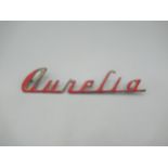 Aurelia car badge, L12.6cm H2.5cm