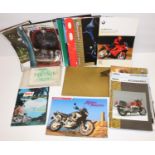 Collection of Motor Cycle Brochures from 1980s/90s mainly Japanese inc. Yamaha TY250 (D)