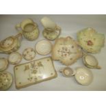 Selection of mid C20th British floral decorated chintz ceramics incl. Sadler cube rose sprigs