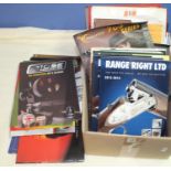 Box of gun trade brochures and catalogues, including Parker Hale, Perazzi, Webley etc (QTY)