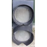 Plessey Automation two lamp traffic light, H89cm