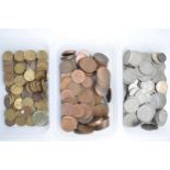 Mixed selection of GB pre-decimal coinage of various denominations (3 tubs)