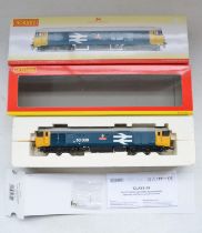 Boxed Hornby OO gauge R2349 BR Class 50 C0-C0 diesel locomotive 50 035 "Ark Royal" electric train