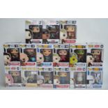 Fifteen boxed Star Wars Funko Pop figurines to include Camorrean Guard, Boba Fett (Prototype), Porg,