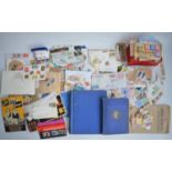 Collection of stamps, stamp albums, commemorative covers to include rare Postplan Royal Mail