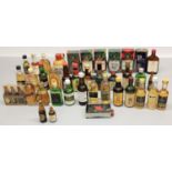 Collection of 1960s/1970s Scotch whisky miniatures, majority 70 proof, incl. Macpherson's Cluny,