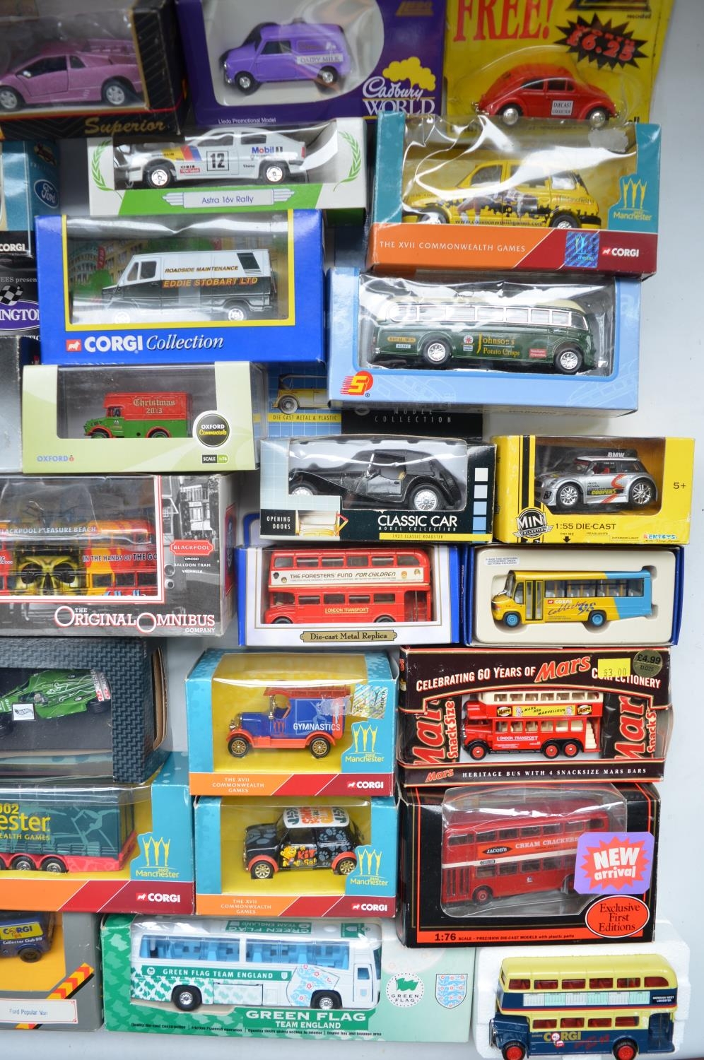 Collection of diecast model cars, various manufacturers and scales incl. Corgi, Maisto, Saico, - Image 4 of 7
