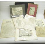 Folio containing various c19th and c20th maps