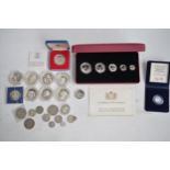 Selection of silver proof and other silver content coinage incl. RCM 2016 Canada silver maple leaf