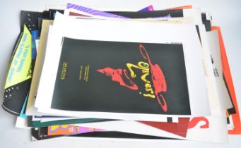 Extensive collection of theatrical stage production posters to include Oliver, Miss Saigon, Scrooge,