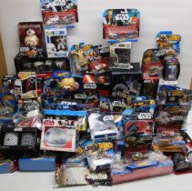 Large collection of boxed Star Wars and other toys incl. Hot Wheels, Funko Bobble heads, Mr.