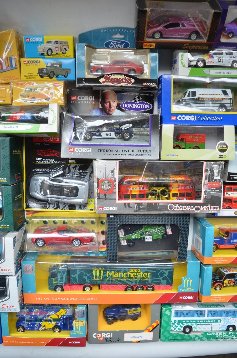 Collection of diecast model cars, various manufacturers and scales incl. Corgi, Maisto, Saico, - Image 3 of 7