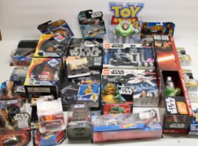 Collection of boxed Star Wars toys incl. Lego Star Wars Death Star escape, X-Wing Starfighter Trench