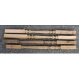 Collection of unused pine imperial spindles (33)