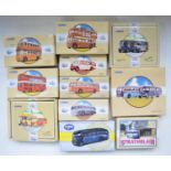 Twelve Corgi limited edition 1/50 scale bus models, all with CoA's. condition of models varies