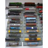 Collection of static plastic N Gauge trains of the world from Del Prado (qty)