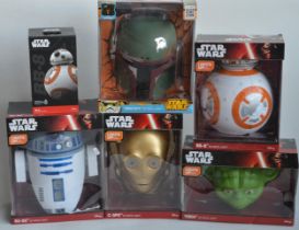 Five Disney Star Wars 3D Deco Lights to include Yoda, C-3PO, R2-D2, Boba Fett and BB-8. Also