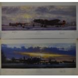 Two high quality unframed limited edition prints by Philip E West: "Mutual Support" with 4 veteran
