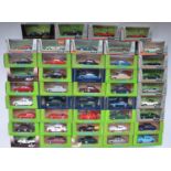 Forty four 1/43 scale diecast Jaguar models from Elicor, Best Model and Model Box, contents at least