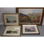 After W. Heaton Cooper: Derwentwater & Grasmere, colour prints another after A. Heaton Cooper, and