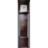 Andrew Dickie Edinburgh - a Geo.111 Scottish mahogany long case clock, signed 11 3/4 in square