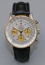 Breitling Chronometre Navitimer Model D23322 - stainless steel and gold automatic chronograph