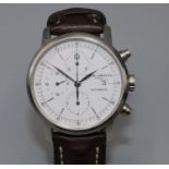 Baume & Mercier Geneve Classima XL - stainless steel automatic chronograph wristwatch with date,