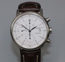 Baume & Mercier Geneve Classima XL - stainless steel automatic chronograph wristwatch with date,