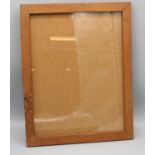Martin Lizardman Dutton of Huby - an oak rectangular picture frame, relief carved with signature
