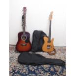 The Mighty Boosh/Julian Barratt Interest - Yamaha Pacifica 120SD electric guitar, multi-coloured