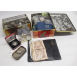 Collection of international and GB coinage inc. mixed banknotes and small amount of silver