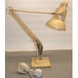 Herbert Terry & Sons Ltd Redditch - The Anglepoise, cream painted on square stepped base H84cm