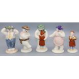 Royal Doulton The Snowman Gift Collection figures: Cowboy Snowman DS6, Thank You Snowman DS4,