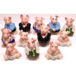 Collection of Wade Nat West piggy banks (12)