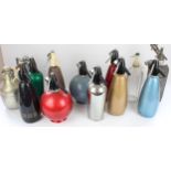 Collection of mid C20th soda siphons (qty)