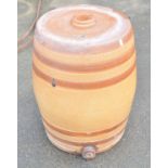 Salt glazed cider barrel, H53cm