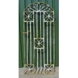 Victorian wrought iron gate, H206cm W86.4cm (in need of re-painting)
