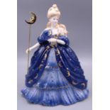 Coalport Millennium Ball series figure: Moon, limited edition 813/2500, H26cm, boxed with