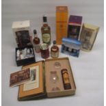 Collection of whisky bottles and miniatures inc. Glen Grant 5 year old 70cl, Dalwhinnie 15 year